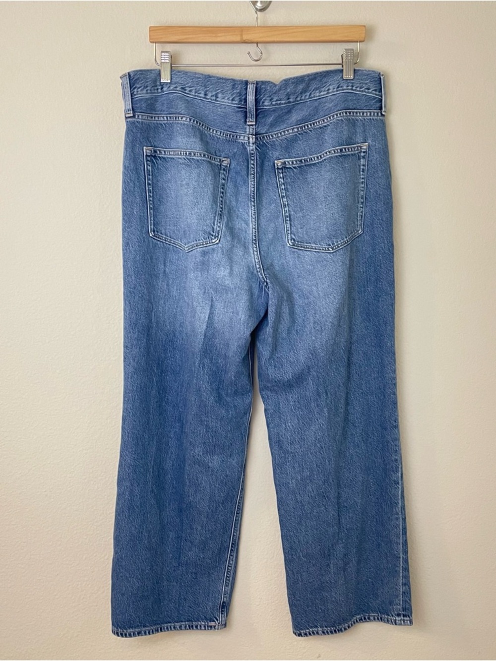 J.‎ Crew Blue Beryl Wash Vintage Wide Leg Jeans Size 32 - Picture 6 of 8